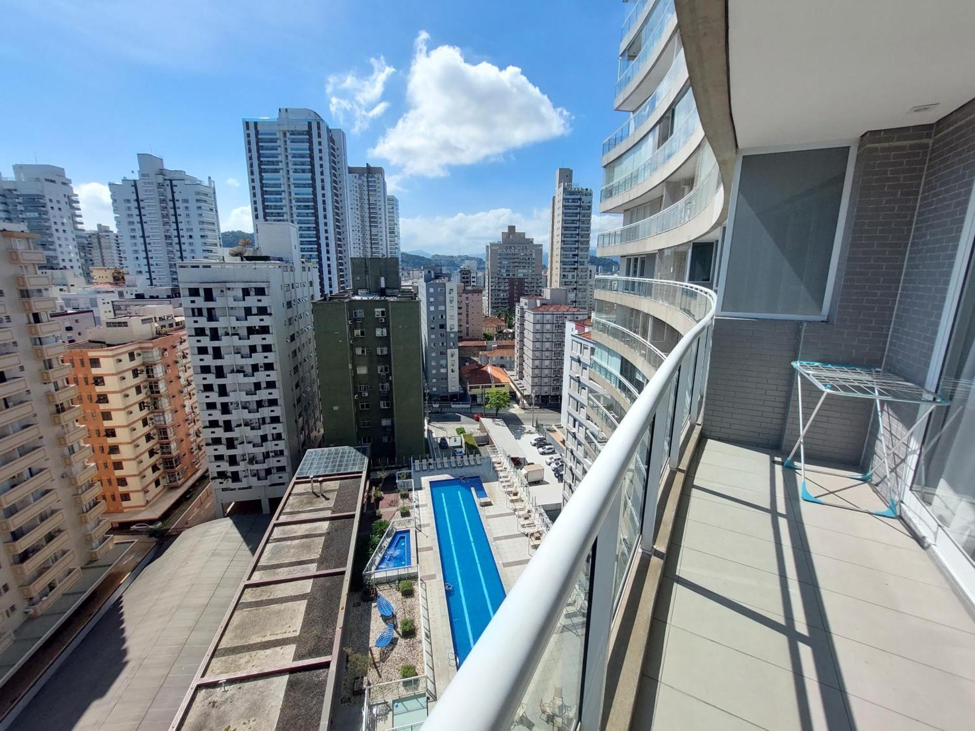 Ferienwohnung Book Santos - Unlimited 1112 - Um Pe Na Areia Exterior foto