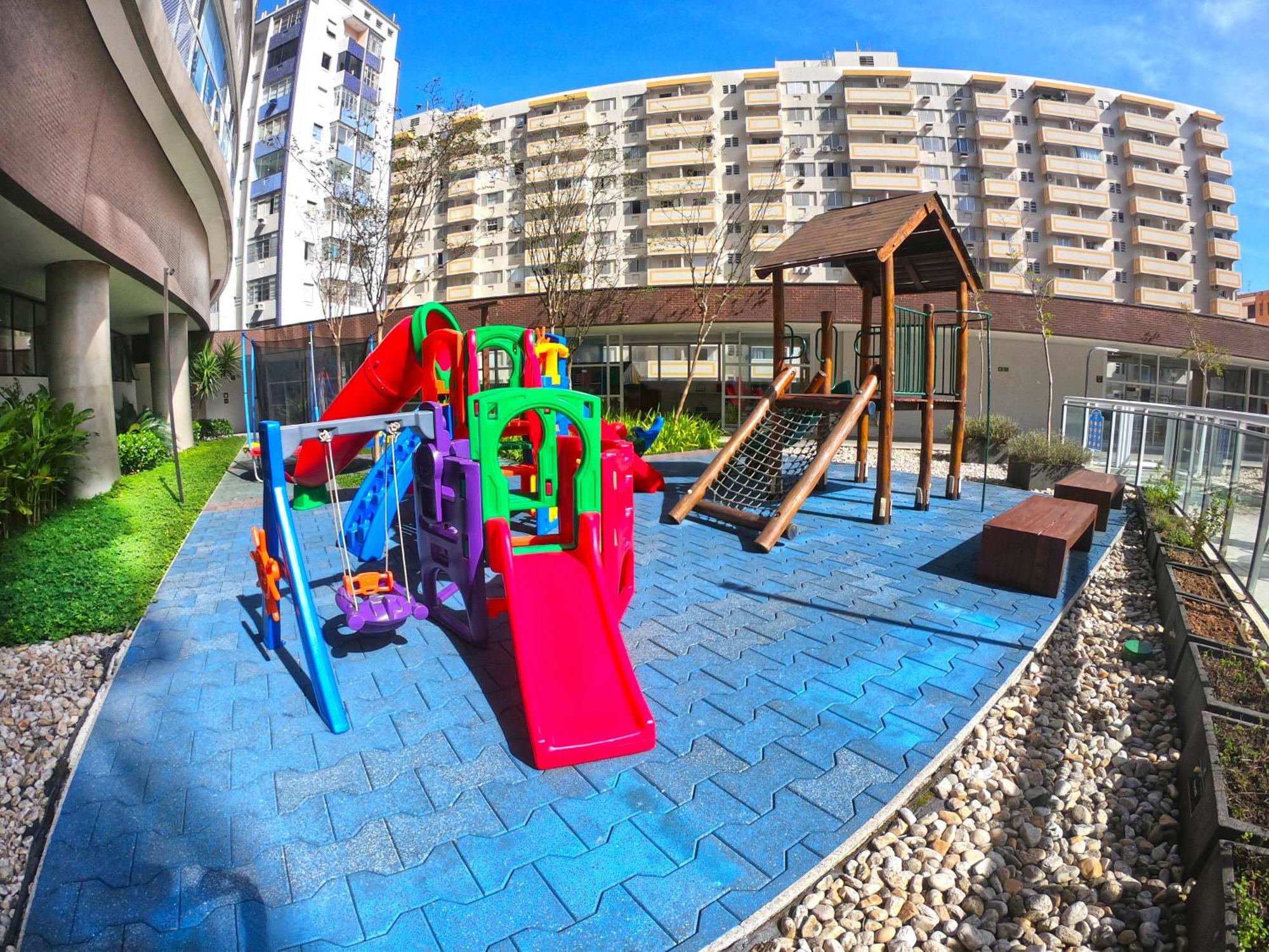 Ferienwohnung Book Santos - Unlimited 1112 - Um Pe Na Areia Exterior foto