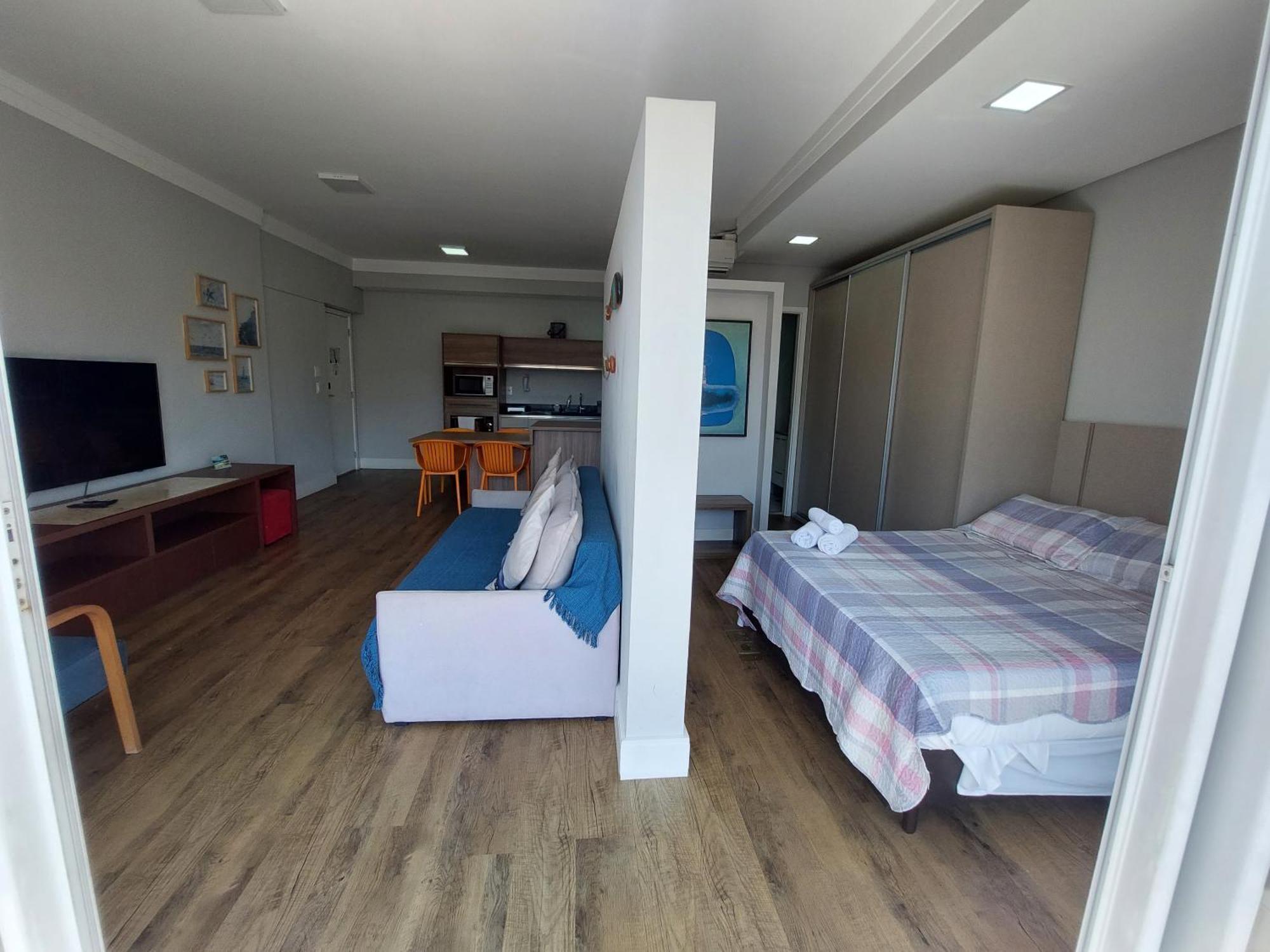 Ferienwohnung Book Santos - Unlimited 1112 - Um Pe Na Areia Exterior foto